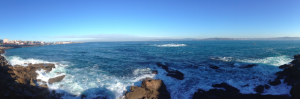 When the sun comes out Coruña has beautiful views of the ocean